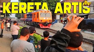 KERETA ARTIS‼️Moment Kereta Ukur Jalan Rel LAA dan Argo Parahyangan @ekapurnamanurd diburu Railfans