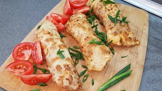 10 минут обед или ужин, смешала и на сковороду - вкусно и просто!