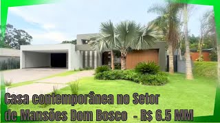 Casa térrea e nova, 630m², 4 suítes, em condomínio no Setor de Mansões Dom Bosco  R$ 6.500.000,00