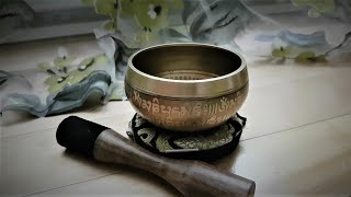 Silent Mind Tibetan Singing Bowl Set Bronze Mantra