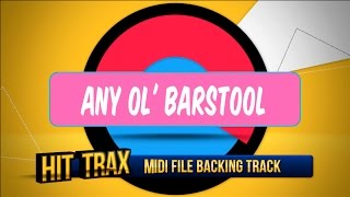 Any Ol' Barstool (In the Style of Jason Aldean ) MIDI File Backing Track