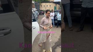 Actor-Politician Kangana Ranaut arrives on sets #KanganaRanaut