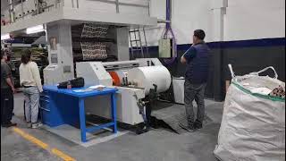 6 Colors Paper CI Flexo Printing Machine working in South America