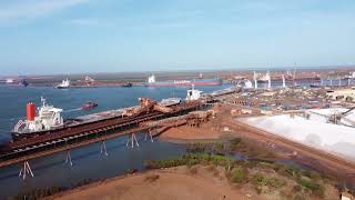 Port Hedland - First look at the port.