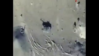 Russian aircraft destroyed armored vehicles of terrorists.Уничтожение бронитехники ИГИЛ