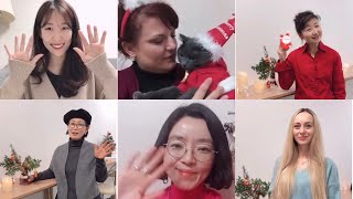 [뿌쉬낀하우스선생님] 메리크리스마스🎄러시아어 크리스마스&새해인사 어떻게 할까요?/엄새봄 따찌야나 이리나 차진숙 승주연 안나 김선명 원장님 크리스마스 인사(feat.고양이키티)