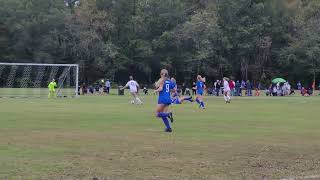 Isabel 1st goal vs. Wake FC, thanks to pressing by Claire!  10/29/22