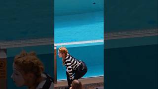 Мим Полина обучает танцевальным пам 😂🤣 #paulinthehemime #seaworldmime #seaworldorlando #funny