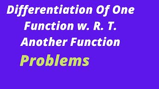 Differentiation with respect to a functions (1)