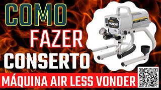 como consertar máquina de pintura Airless da vonder MPA120 Que estava sem pressão #rontecferramentas