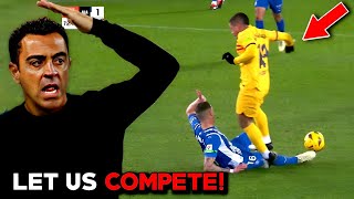 Xavi Reaction On Victor Roque Red Card Vs Alaves