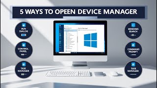 How to open device manager | Five ways to open device manager