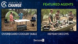 Agents of Change | Portable Cooler Tables & Unbreakable Decoys