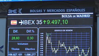 El Ibex 35 sube un 0,30% y cierra en 9.497 puntos