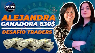 🎤 Entrevista a Alejandra 🏆 Ganadora de 830💲 #trading #desafíotraders