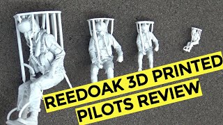 Reedoak 3D scanned and printed Pilot Figure Review - all scales from 1/144 to 1/32