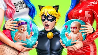 Pregnant Harley Quinn Vs Ladybug/ Harley stole Ladybug's Boyfriend!