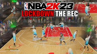 NBA 2K23 MY OFFICIAL 6'8 BEST LOCKDOWN BUILD GOES TO THE REC CENTER