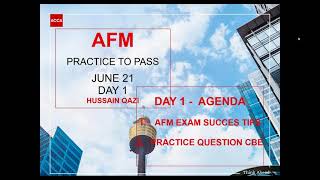 ACCA AFM JUN 2021 DAY 1