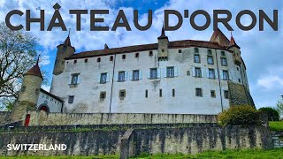 Château d'Oron, Vaud, Switzerland. 4K