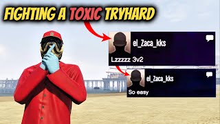 Griefer Was Griefing Low Levels & Had To Call His Toxic Tryhard Friend For Back up on GTA Online