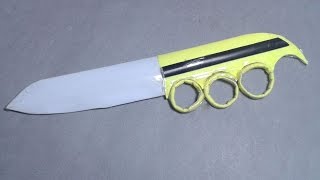 |DIY| How to  make a paper knuckle knife-EASY TUTORİAL !!