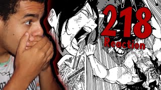 JUJUTSU KAISEN CHAPTER 218 REACTION