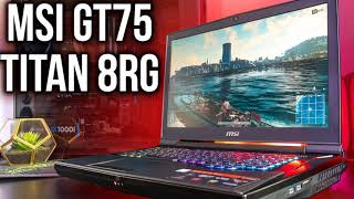 MSI Titan GT75 laptop view