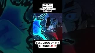 FULL VOICEOVER VIDEO/LINK TO ORIGINAL ANIMATOR IS ON MY CHANNEL‼️‼️ #jujutsukaisen #anime #jjk