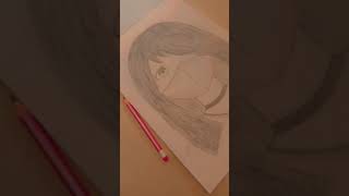 Anime girl drawing #drawing