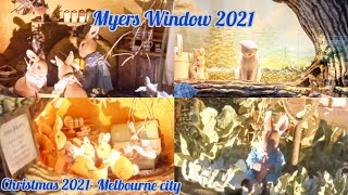 Myers Window 2021| Peter Rabbit story at Myers Window Melbourne city| Christmas 2021 Melbourne