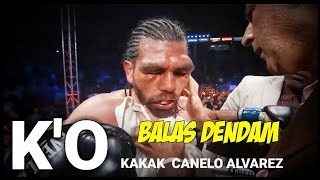 BALAS DENDAM 🥊🥊 KEPADA  KAKAK CANELO ALVAREZ, KO RONDE DUA.