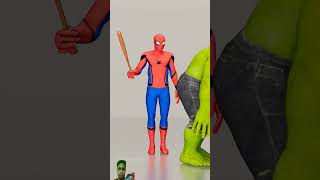 Spider-Man child hulk cartoon video #stopmotion #spiderman #animation #captainamerica #hulkvshulk