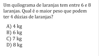 QUESTÃO DE MATEMÁTICA PRA CONCURSOS - MATEMÁTICA BÁSICA PRA CONCURSOS