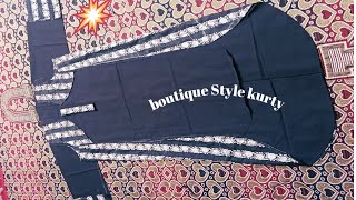 latest video cutting & stitching/kurty cutting and stitching #fashion #boutiquestyle #kurty