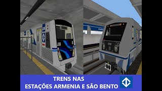 Metrô SP Linha 1 - Azul | Trens nas estações Armênia e São Bento (2010 - 2011)