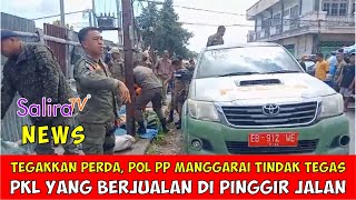 Tegakkan Perda, POL PP Manggarai Tindak Tegas PKL yang Berjualan di Pinggir Jalan