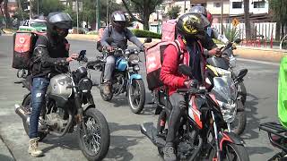 Repartidores en motocicleta y su falta de regulación