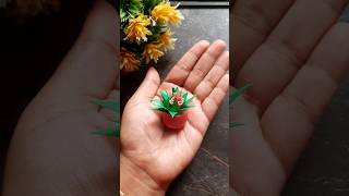 🪴Cute mini planter making 😍 #diy #shorts #craft #trending