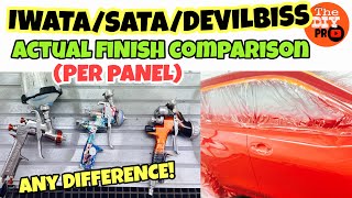 IWATA400 vs Sata5000 vs Devilbiss Gti PROLITE @thediyprogarage8534