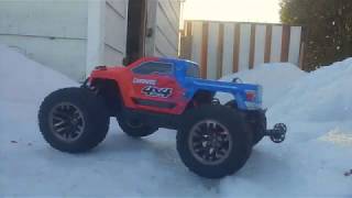 arrma granite in the snow