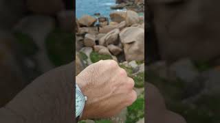 My Pilot mod on Seiko nh35, full lumed dial, near Perros-Guirec in french Brittany #watches #montres