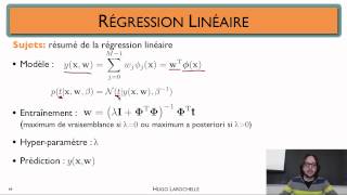 Apprentissage automatique [3.8] : Régression linéaire - résumé