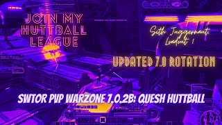 SWTOR PvP Warzone 7.0.2b: Quesh Huttball. Sith Juggernaut, Loadout 1. Updated 7.0 Rotation