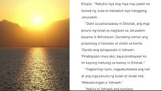 2 MGA CRONICA 12 | Nilusob ng Egipto ang Juda | Tagalog Audio Bible Reading with Cille