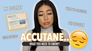 What I Wish I Knew About ACCUTANE! (My Journey) *SIDE EFFECTS AND PICTURES*