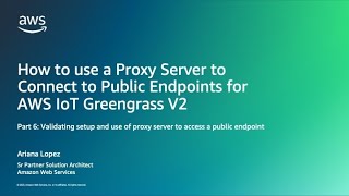 Validating setup and use of proxy server to access a Public  Endpoint (6/7)