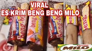 Viral cara membuat es krim beng beng milo