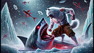 🔥Dog vs. Prehistoric Megalodon Shark! Ultimate Battle!🔥 dog ai, ai stories,ai dog story, dog cute,