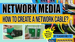 Network Media | How To Create a Network Cable | Cable SPLICING - ICT Computer Systems Servicing